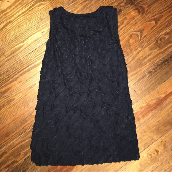 Ruffle Black Top - Picture 2 of 6
